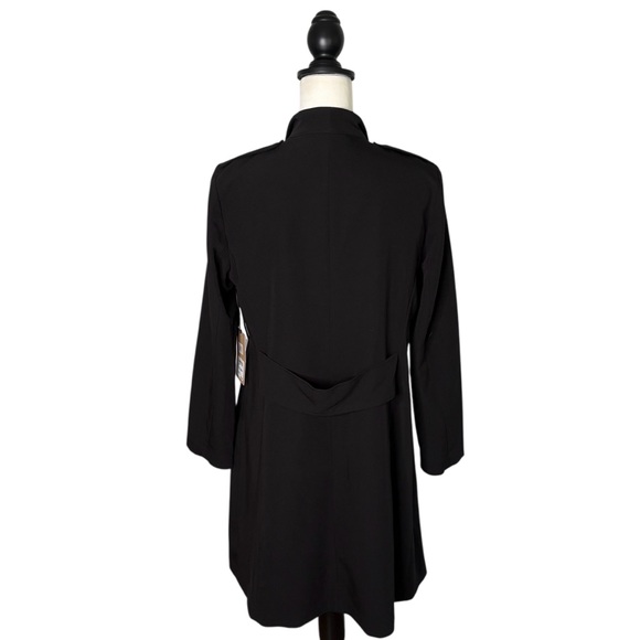 NWT Halogen Nordstrom Drape Open Front Lightweight Jacket Size S Black Pockets - Picture 7 of 14
